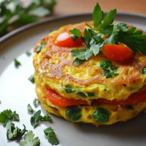 Vegetable Omelette with Fresh Herbs