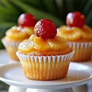 pineapple upside-down cupcakes