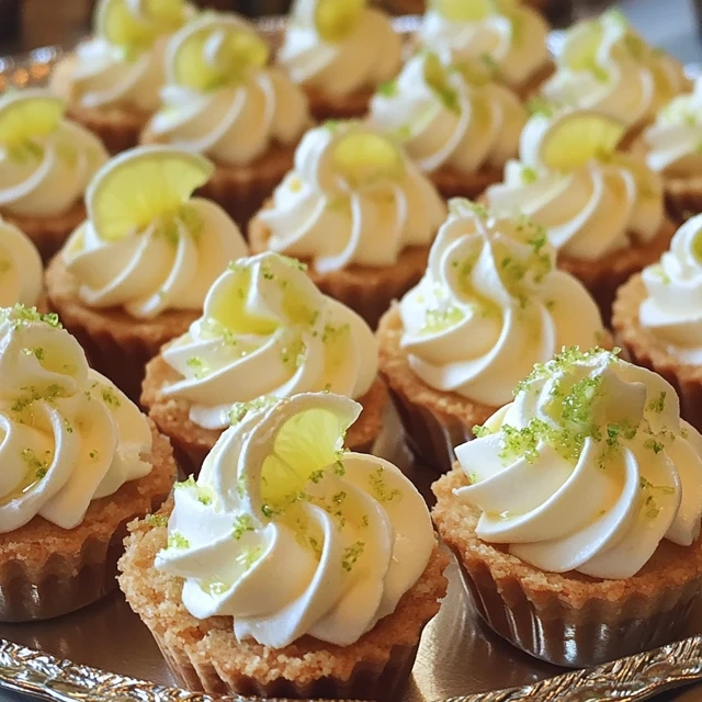 no-bake mini key lime pies