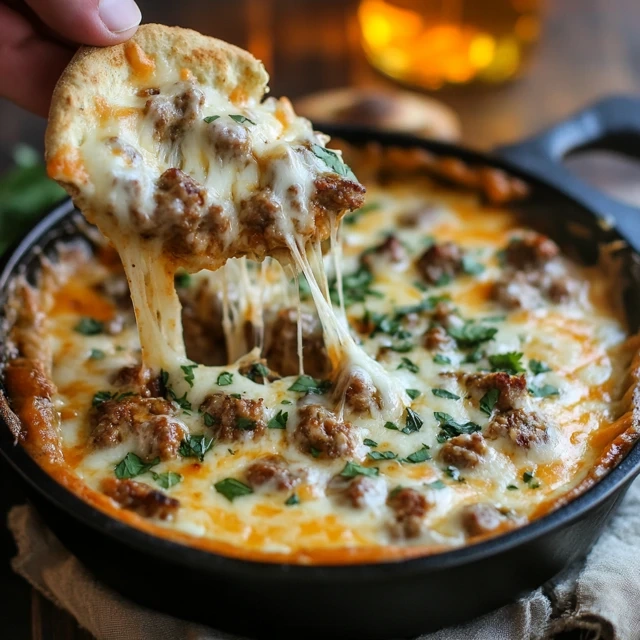 Sausage Beer Cheese Dip