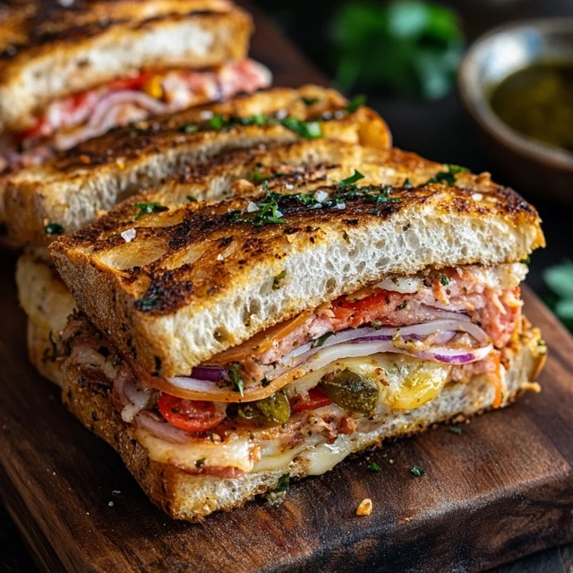 Italian Muffuletta sandwich