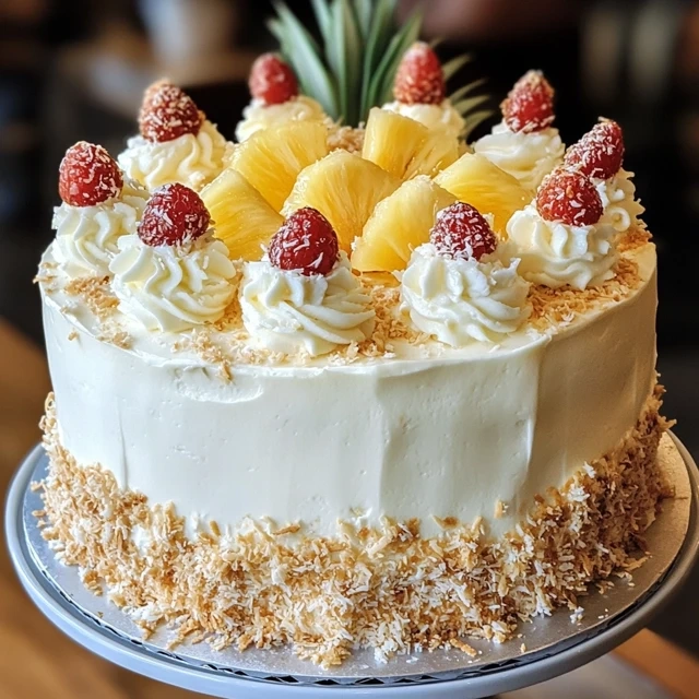 Pineapple Coconut Dream Cake