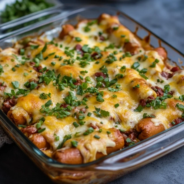Chili Cheese Dog Casserole