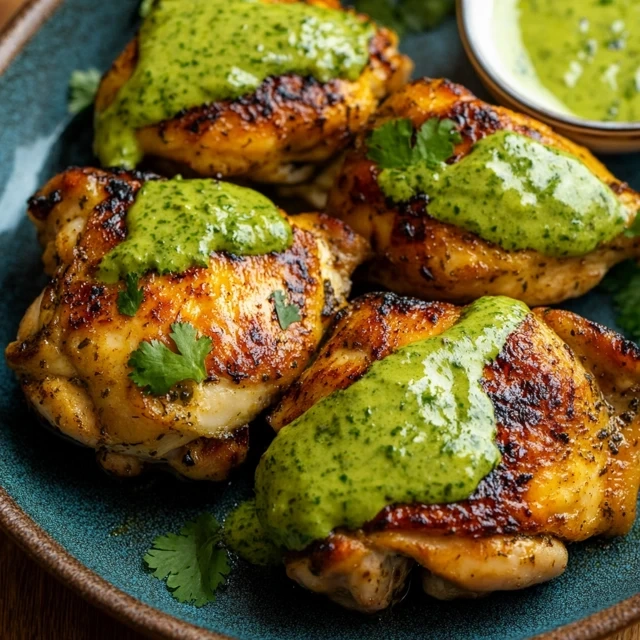 Peruvian Chicken with Green Sauce Recipe