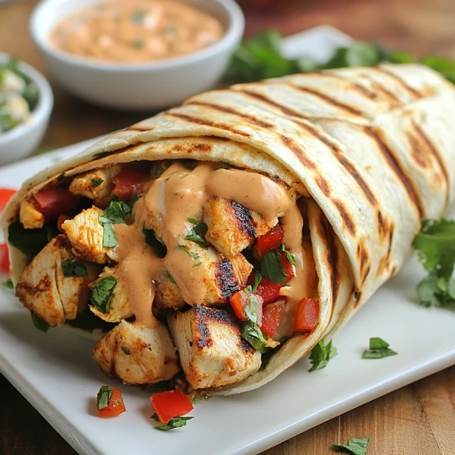 Quick And Delicious Grilled Chicken Wrap With Chipotle Mayo