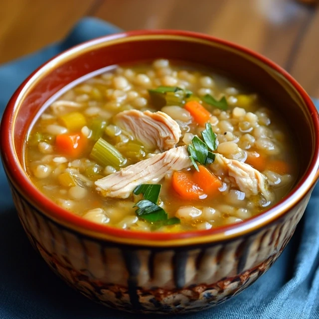 One-Pot Chicken Barley Soup