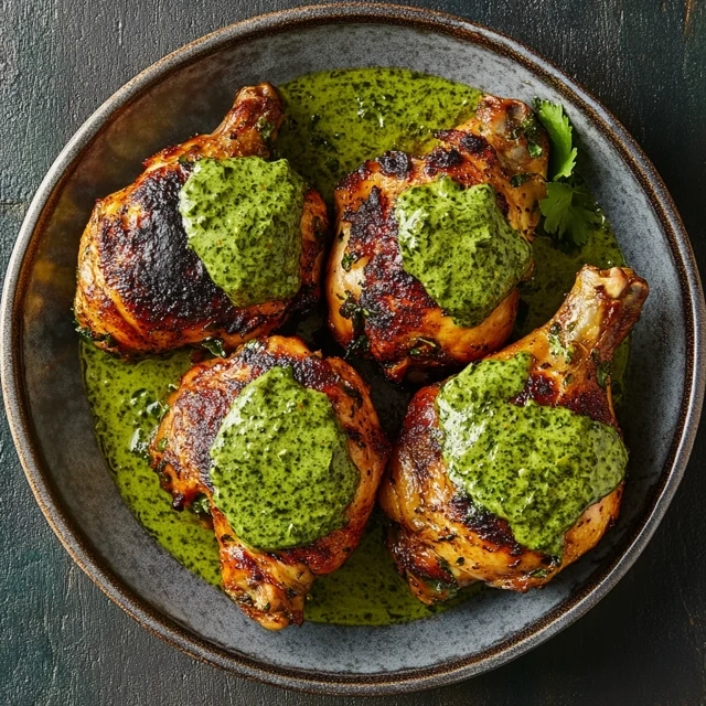 Peruvian Chicken with Green Sauce Recipe