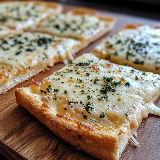 Garlic bread pizza