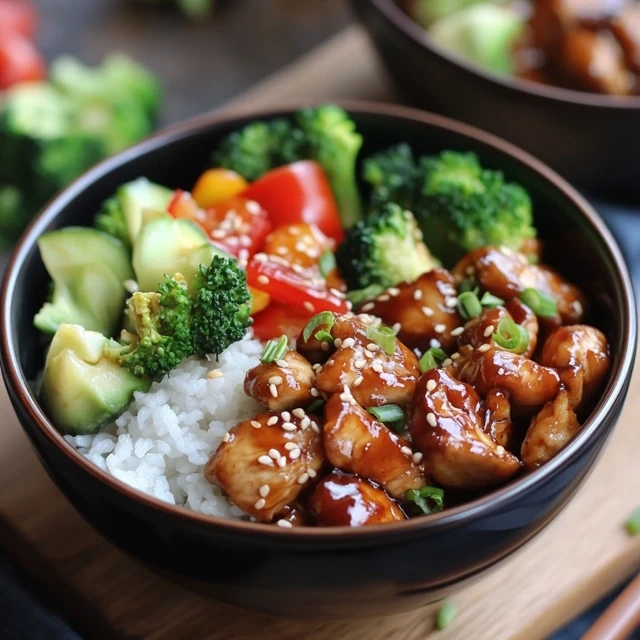 Teriyaki chicken bowls