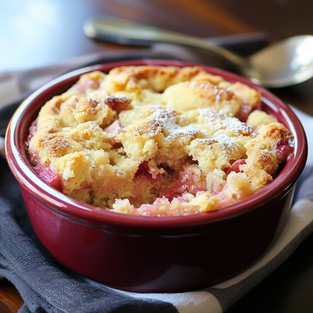 Rhubarb Dump Cake