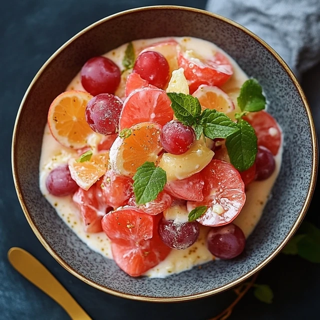 Creamy Grape Fruit Salad