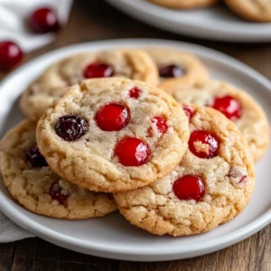 Maraschino Cherry Chip Cookies