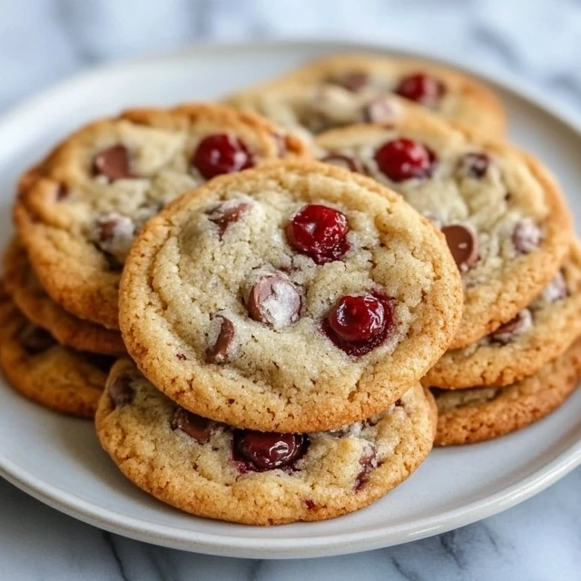 Maraschino Cherry Chip Cookies
