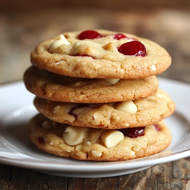 Maraschino Cherry Chip Cookies