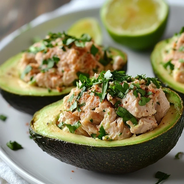 Tuna-Stuffed Avocados