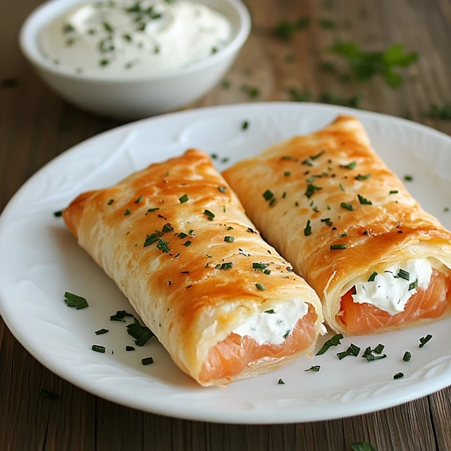 Smoked Salmon And Cream Cheese Roll-Ups