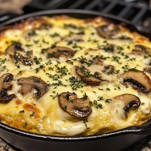 Mushroom And Cheese Frittata