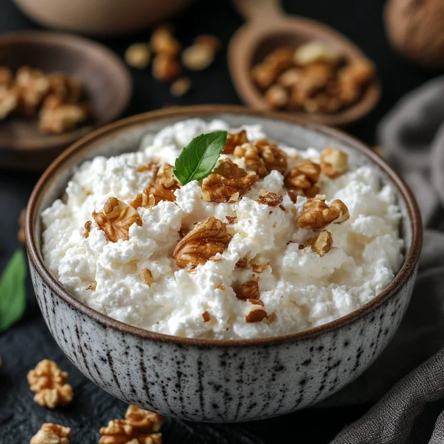 Cottage Cheese with Walnuts