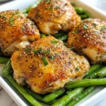 Baked Chicken Thighs And Green Beans