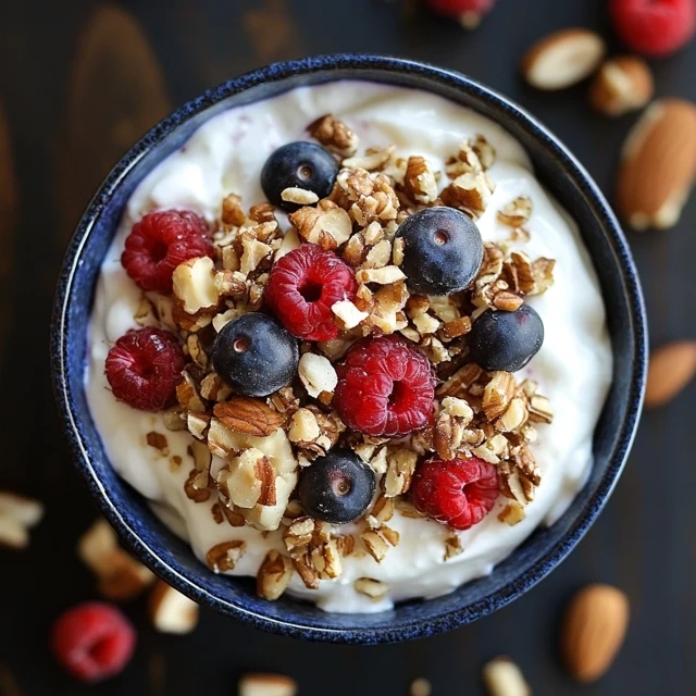 Greek Yogurt with Walnuts And Berries