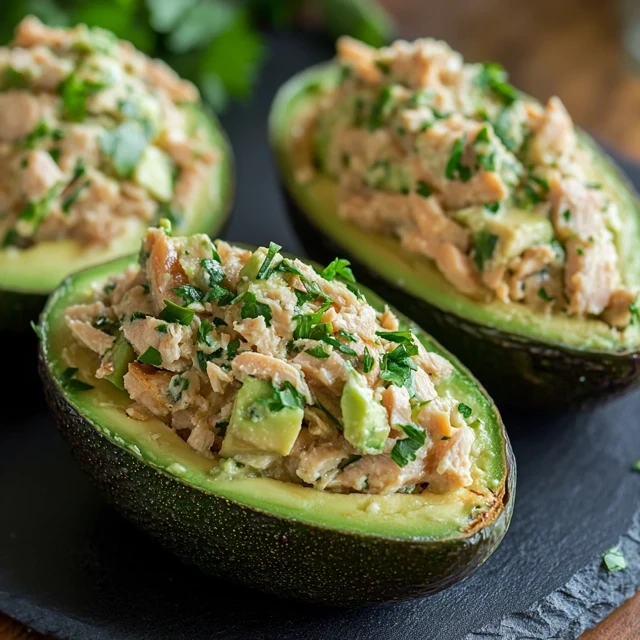 Tuna-Stuffed Avocados