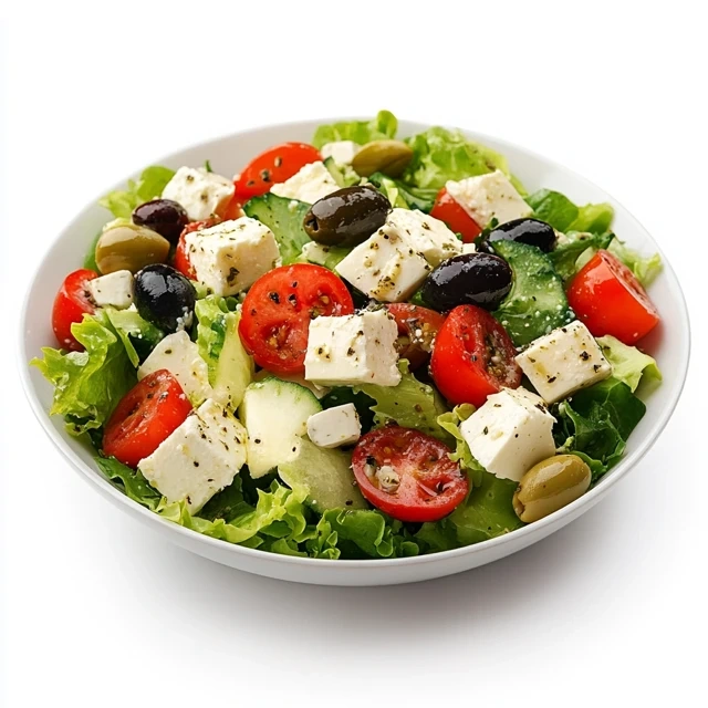 Easy Greek Salad with Feta and Olives