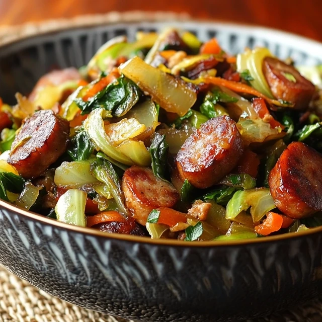 Cabbage And Sausage Stir-Fry