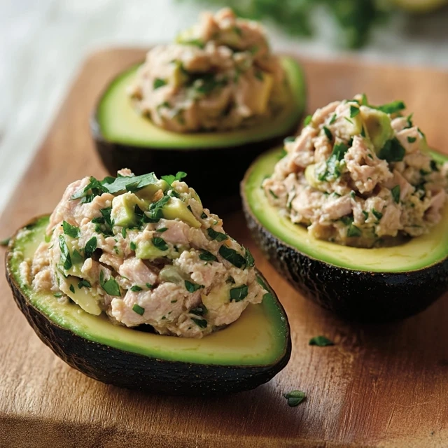 Tuna-Stuffed Avocados