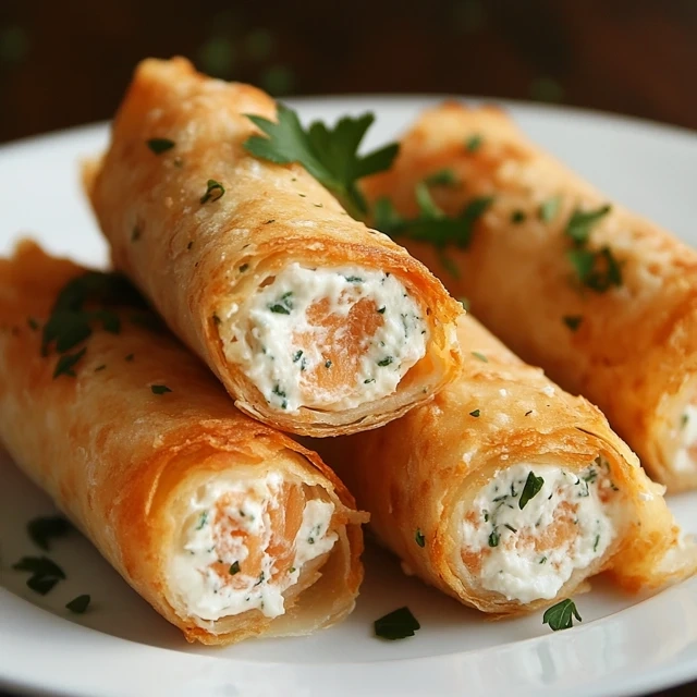 Smoked Salmon And Cream Cheese Roll-Ups