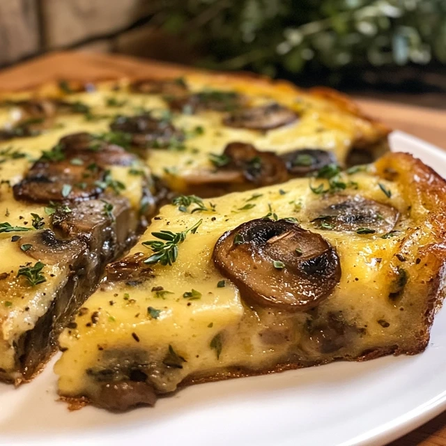Mushroom And Cheese Frittata
