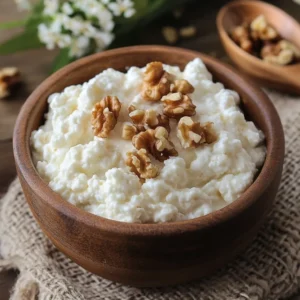 Cottage Cheese with Walnuts