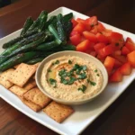 Almond Flour Crackers And Hummus