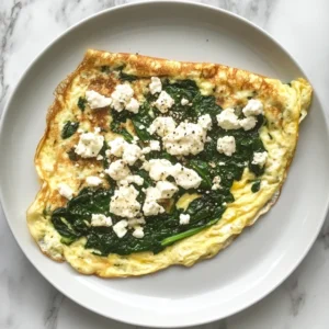 Spinach and Feta Omelette