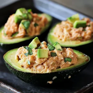 Tuna-Stuffed Avocados