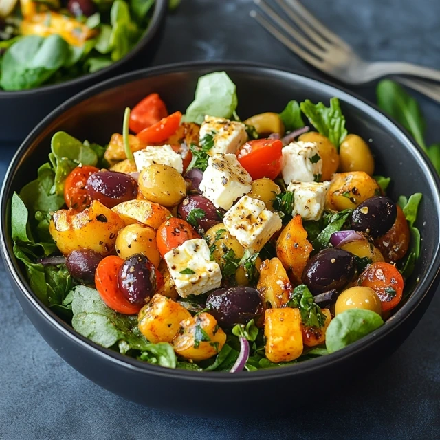 Easy Greek Salad with Feta and Olives