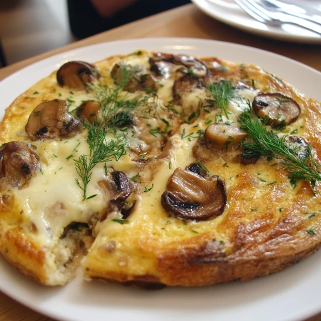Mushroom And Cheese Frittata