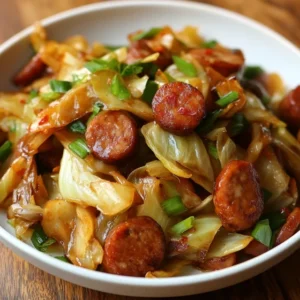 Cabbage And Sausage Stir-Fry