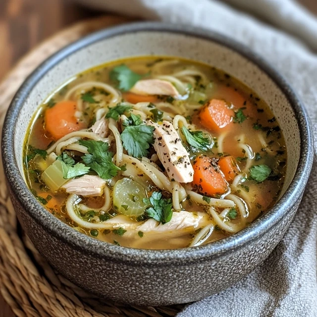 Chicken zoodle soup
