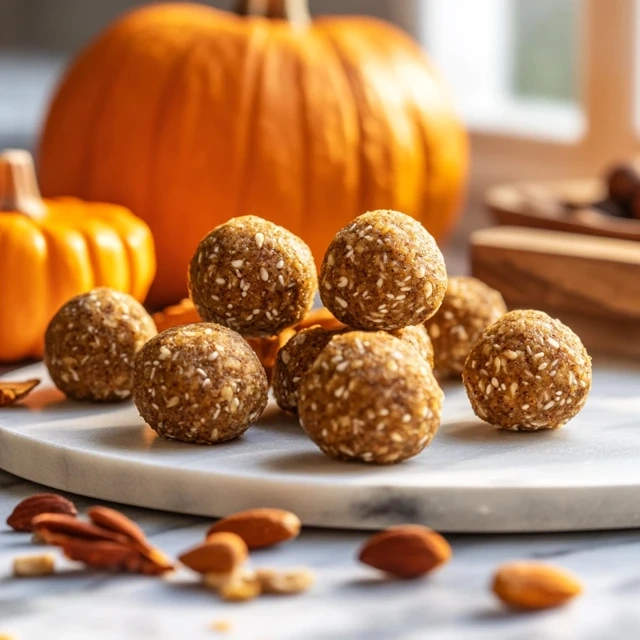 Pumpkin spice protein balls