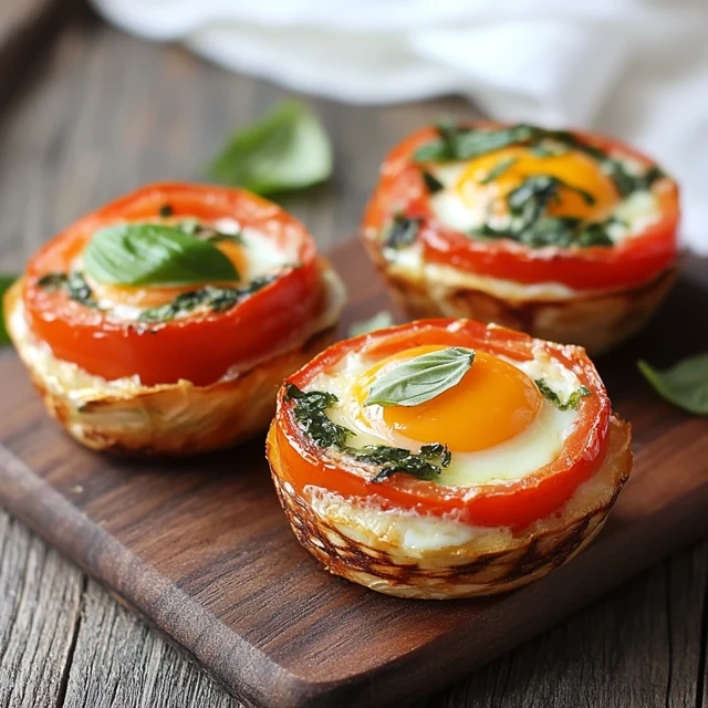 Tomato And Basil Egg Cups