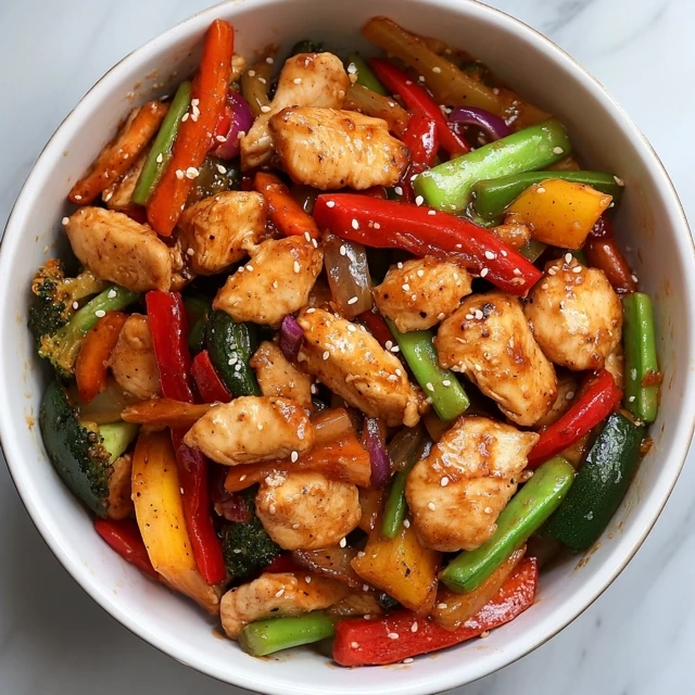 chicken stir-fry with veggies