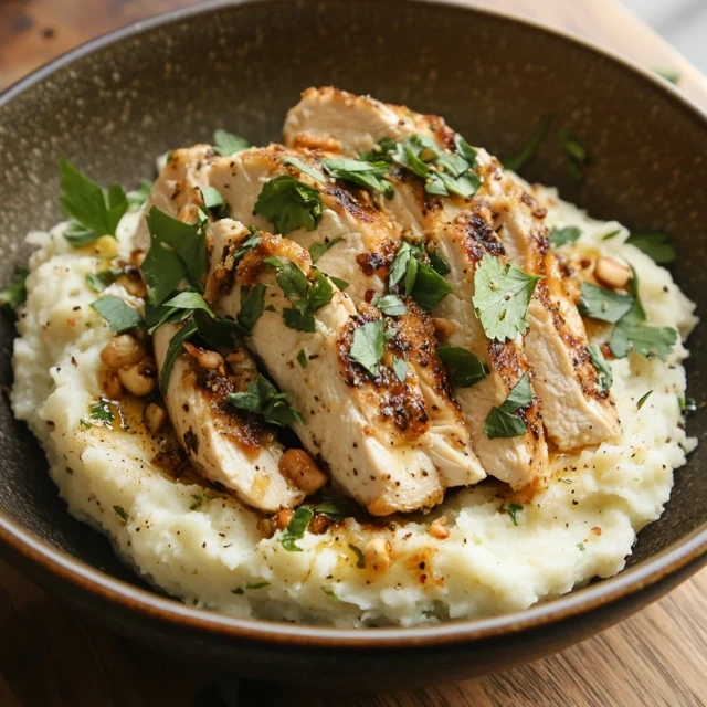 Chicken and cauliflower mash