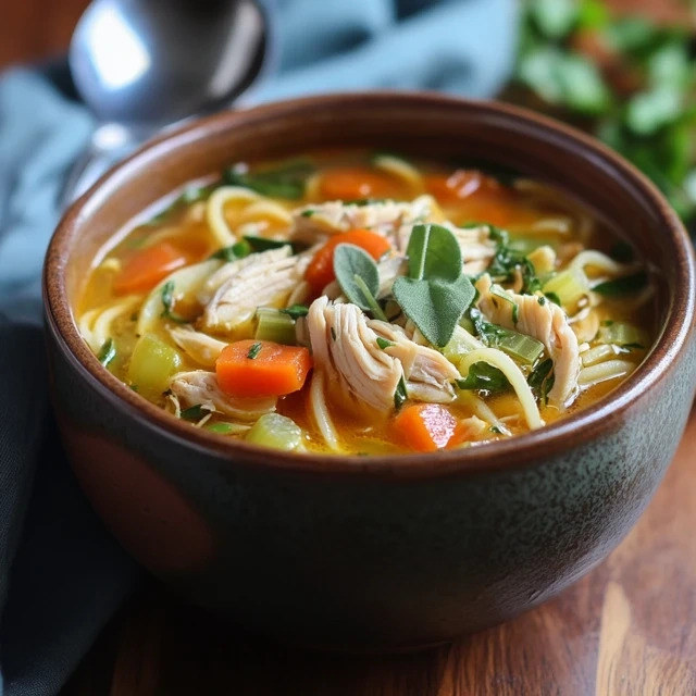 Chicken zoodle soup