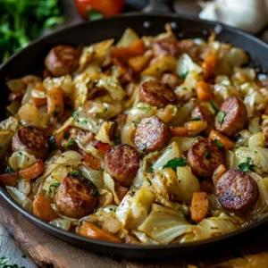 Cabbage And Sausage Skillet