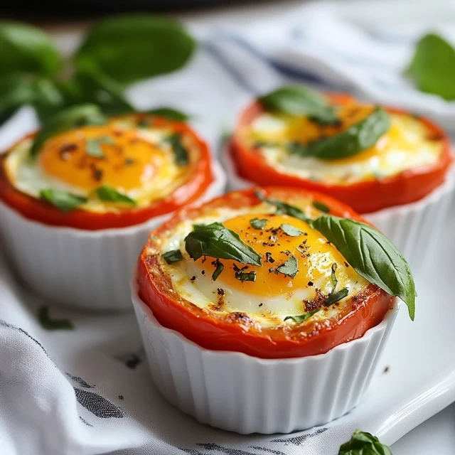 Tomato And Basil Egg Cups
