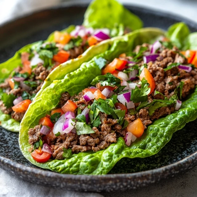 Beef Lettuce Tacos