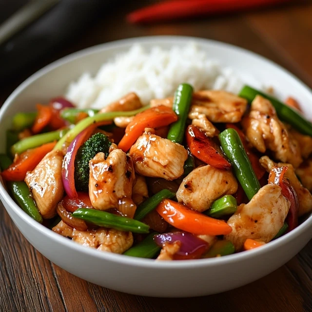 chicken stir-fry with veggies