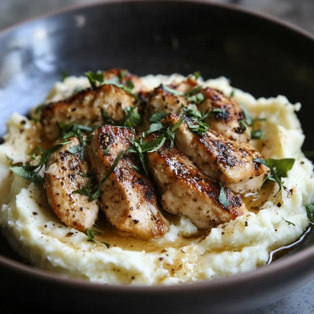 Chicken and cauliflower mash