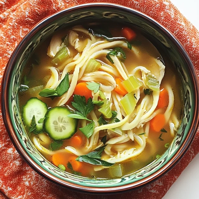 Chicken zoodle soup