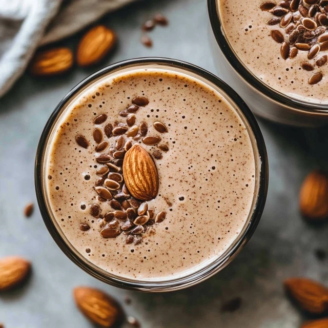 Almond Butter And Flaxseed Smoothie